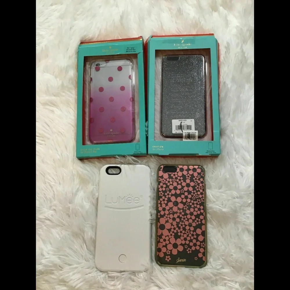 NEW/USED [ Lot of 4 ] Iphone 6 PLUS Cases [ Kate‎ Spade, Lumee, Sonix ]
